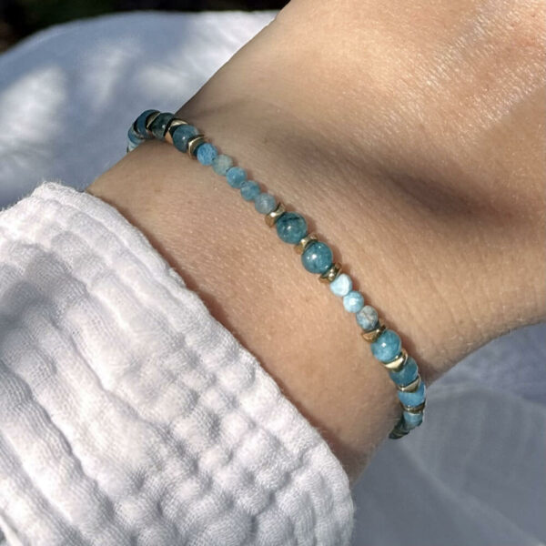 bracelet en apatite femme