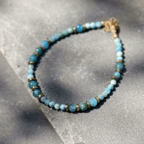 bracelet en apatite naturelle