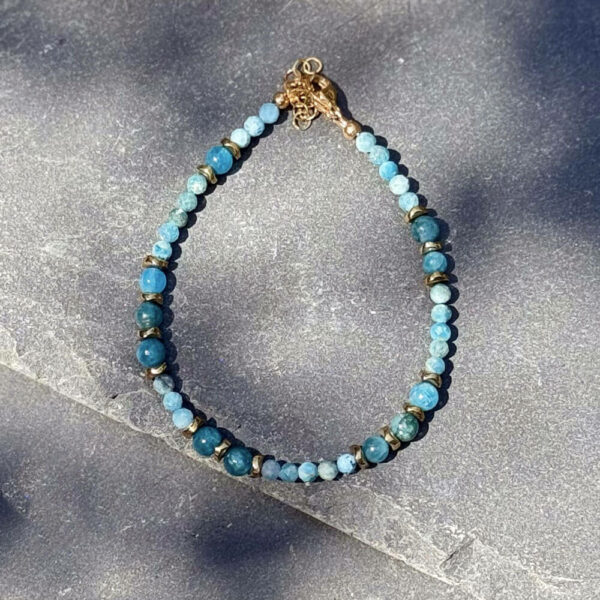 bracelet en apatite naturelle