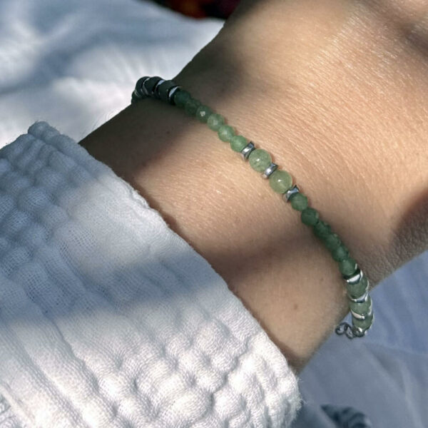 bracelet en aventurine naturelle