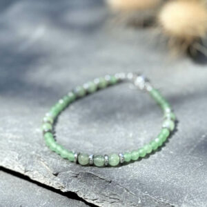 bracelet en pierre aventurine verte
