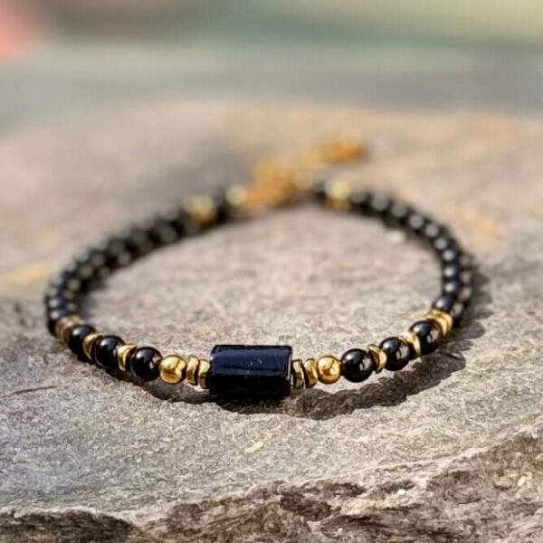 bracelet tourmaline noire vue globale