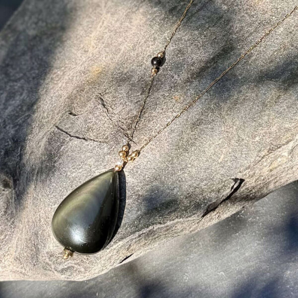 Collier en obsidienne œil céleste Naël – Image 5