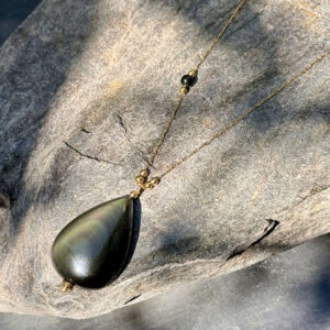 Collier en obsidienne œil céleste Naël