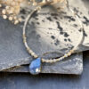 collier-bijoux-labradorite-cabochon-eclat-naturel_1156 Bijou en labradorite avec cabochon, mise en avant de la brillance et des reflets irisés, collier énergétique pour bien-être et intuition.