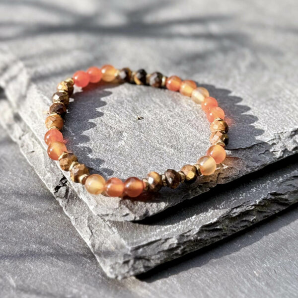 bracelet-protection-cornaline-oeil-de-tigre-fait-main_1473 Bracelet de protection en cornaline et œil de tigre, création artisanale en pierres naturelles, parfait pour renforcer le courage et attirer les énergies positives.