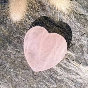 cœur en quartz rose