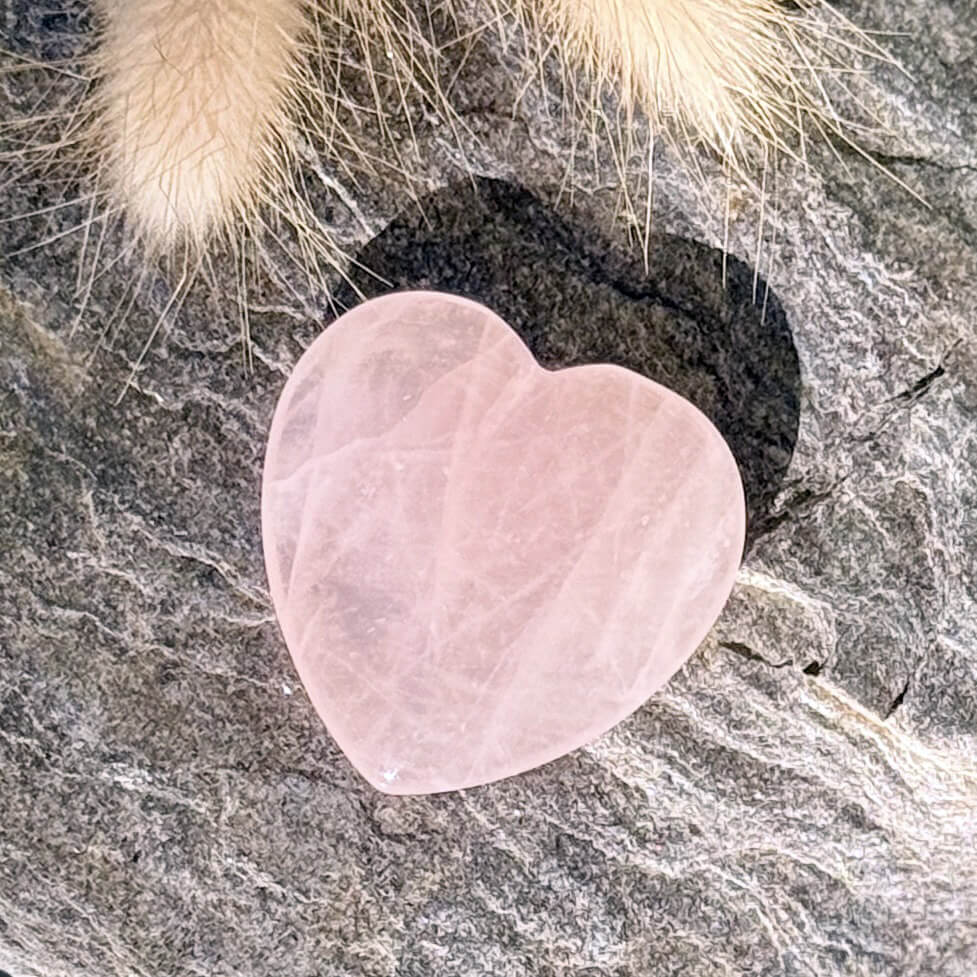 cœur en quartz rose