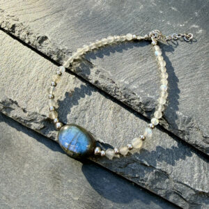 bracelet labradorite femme belle de lune