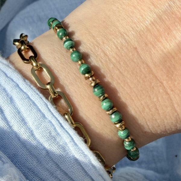 bracelet-malachite-femme-3 Bracelet en malachite Véra