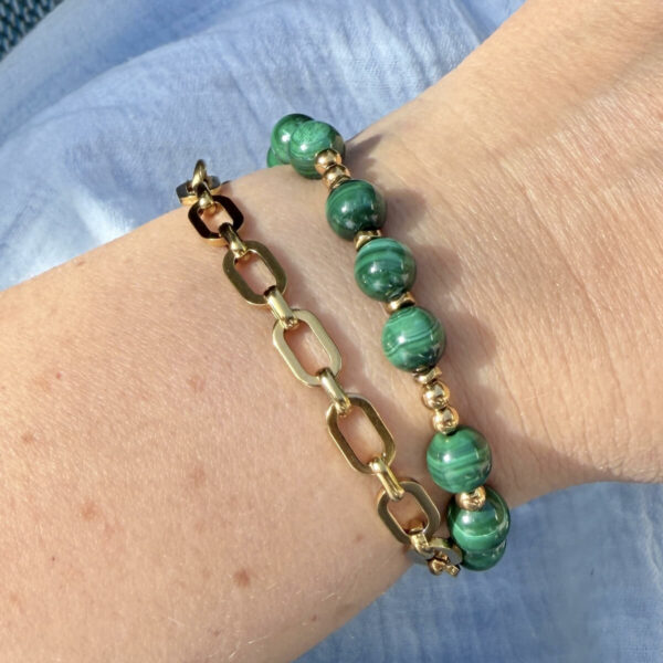 bracelet-malachite-femme-4 Bracelet en malachite Vania