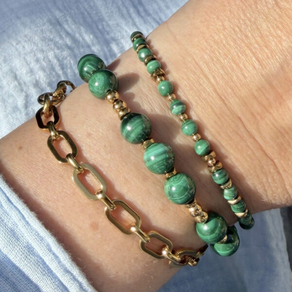 bracelet-malachite-femme-9 Bracelet en malachite Vania