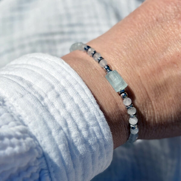 3202 Bracelet en aigue-marine Lucie