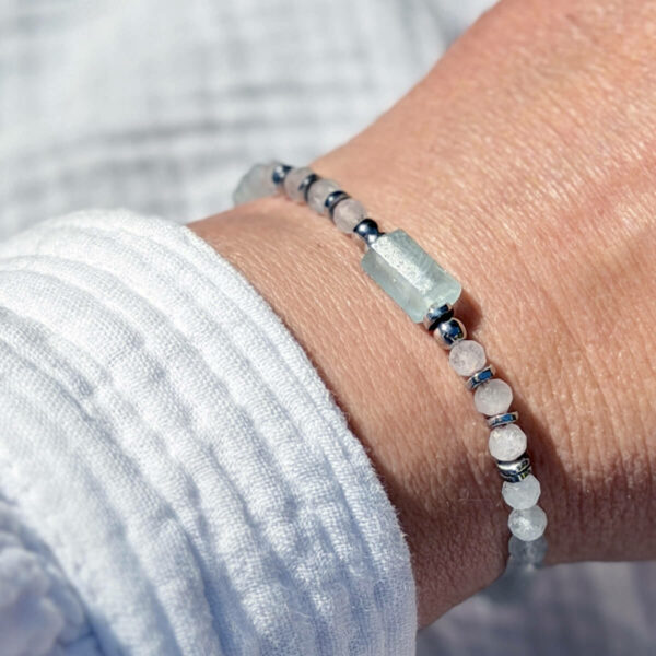 3203 Bracelet en aigue-marine Lucie