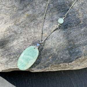 collier en amazonite pour les femmes Belle de lune