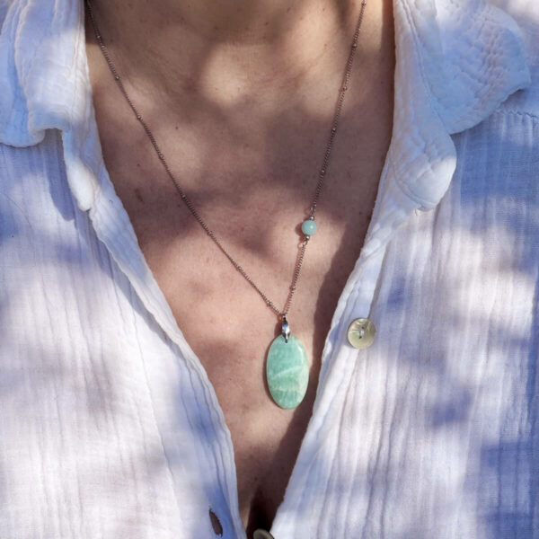 collier-amazonite-femme-belle-lune-3212 collier en amazonite pour les femmes Belle de lune