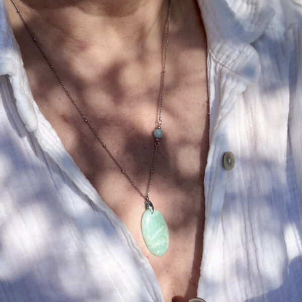 collier-amazonite-femme-belle-lune_3215 collier en amazonite pour les femmes Belle de lune