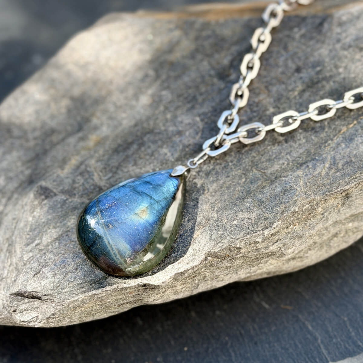 collier en labradorite pour les femmes Belle de lune