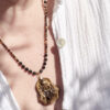 collier-oeil-tigre--obsidienne-celeste-bouddha-femme-belle-de-lune_3537 collier en oeil de tigre et obsidienne-celeste avec bouddha pour femme-belle de lune