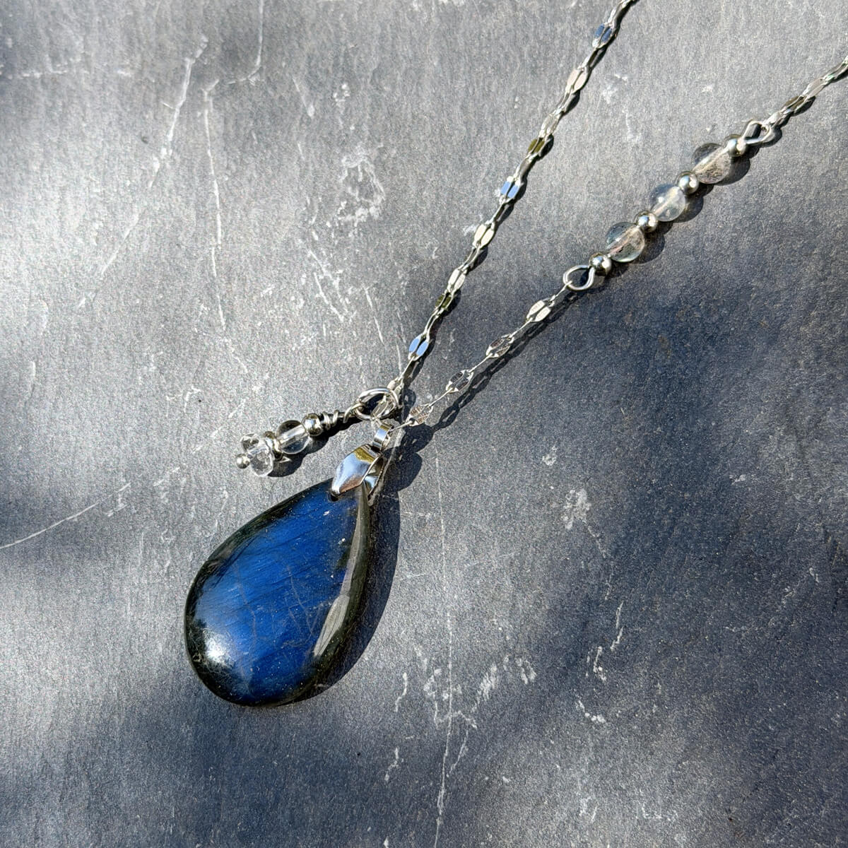 collier labradorite pour femme belle de lune