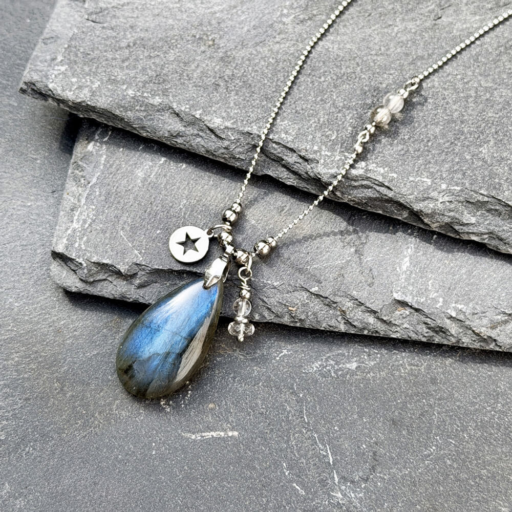 collier labradorite pour femme belle de lune