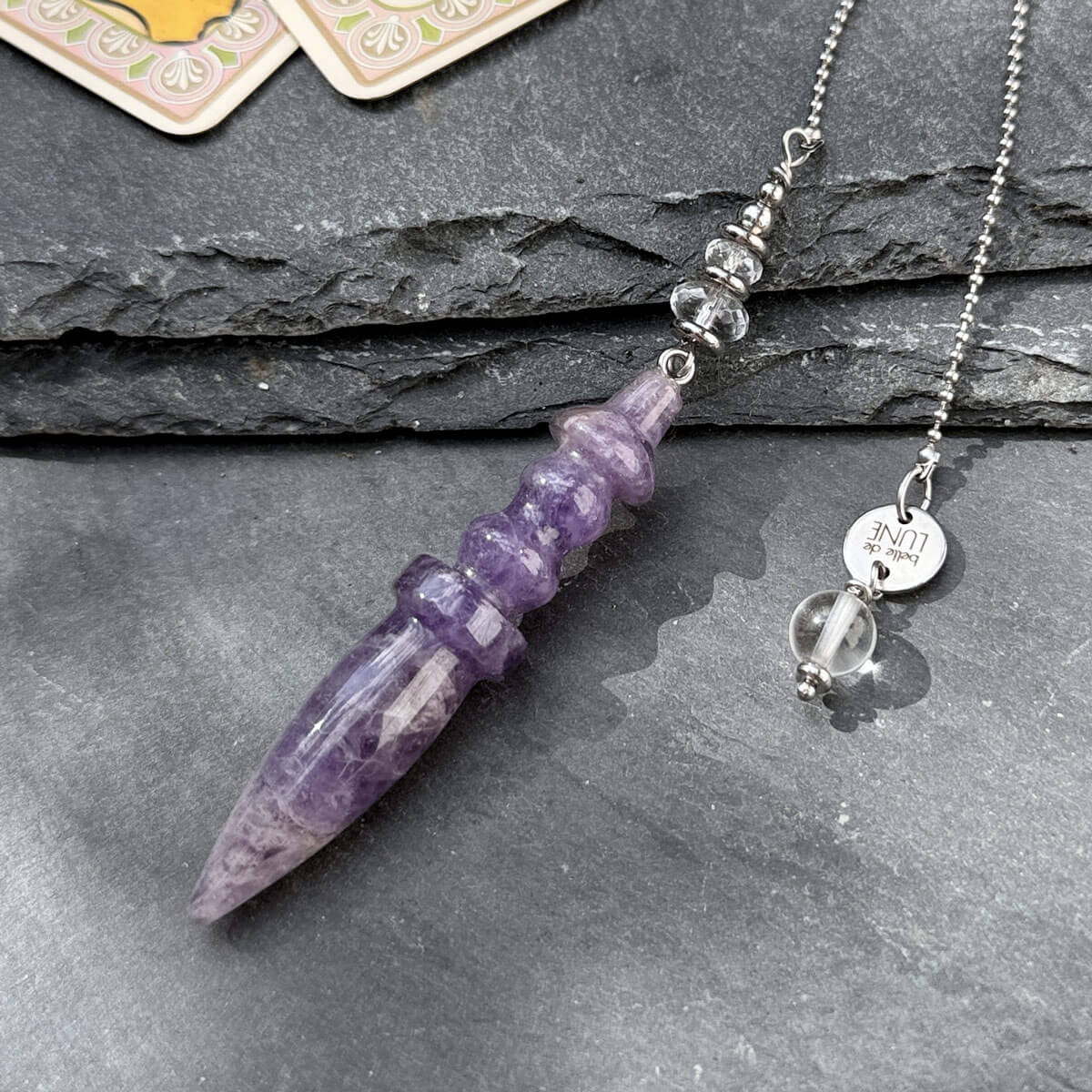 pendule divinatoire en amethyste