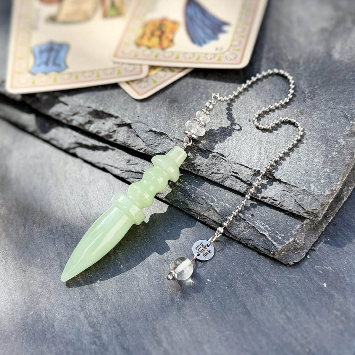 pendule divinatoire en aventurine