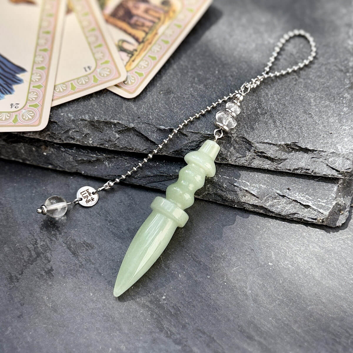 pendule divinatoire en aventurine