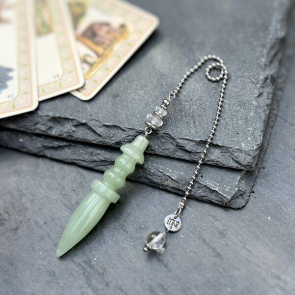 pendule-divinatoire-thot-aventurine pendule divinatoire en aventurine